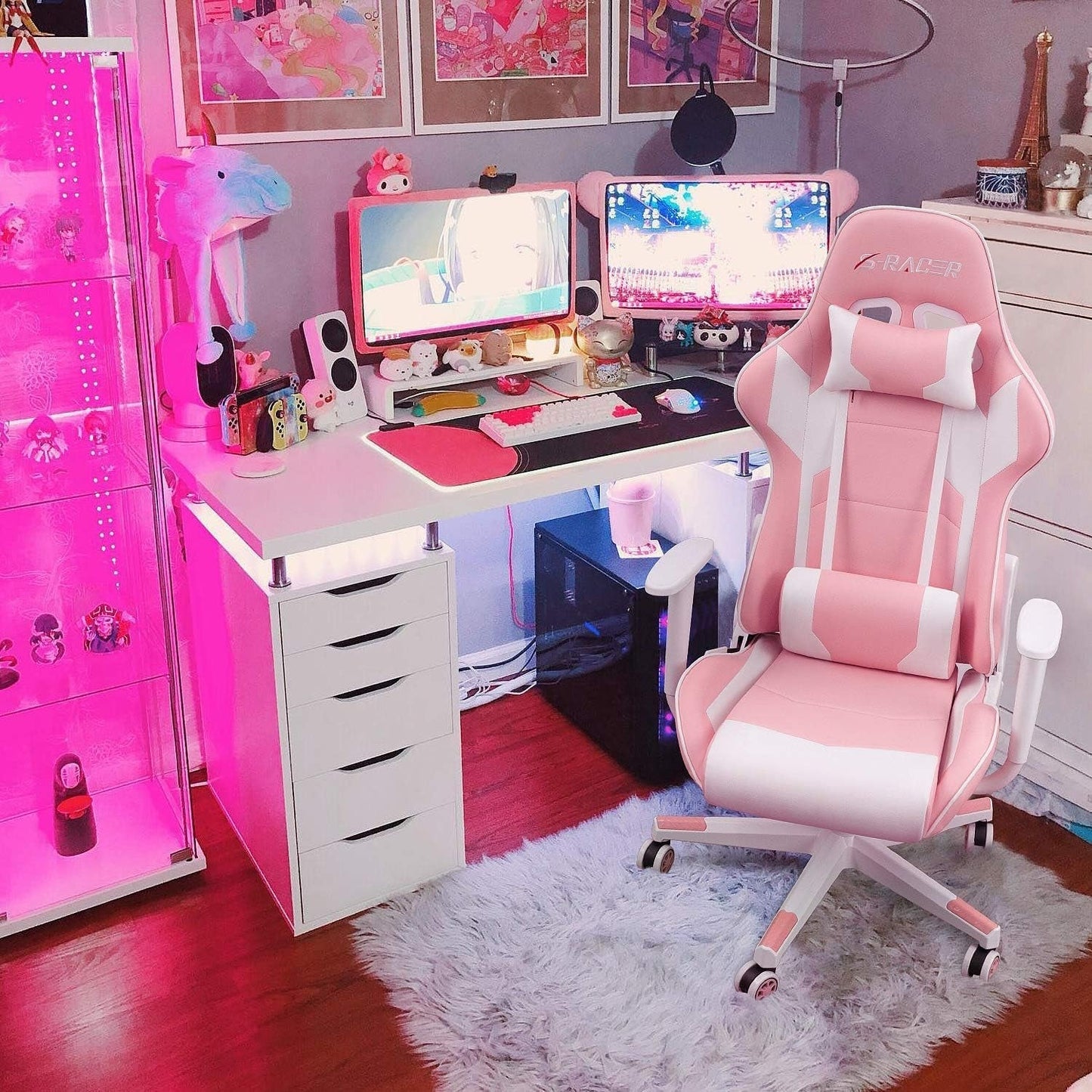 Gaming Chair Office Chair High Back Computer Chair Leather Desk Chair