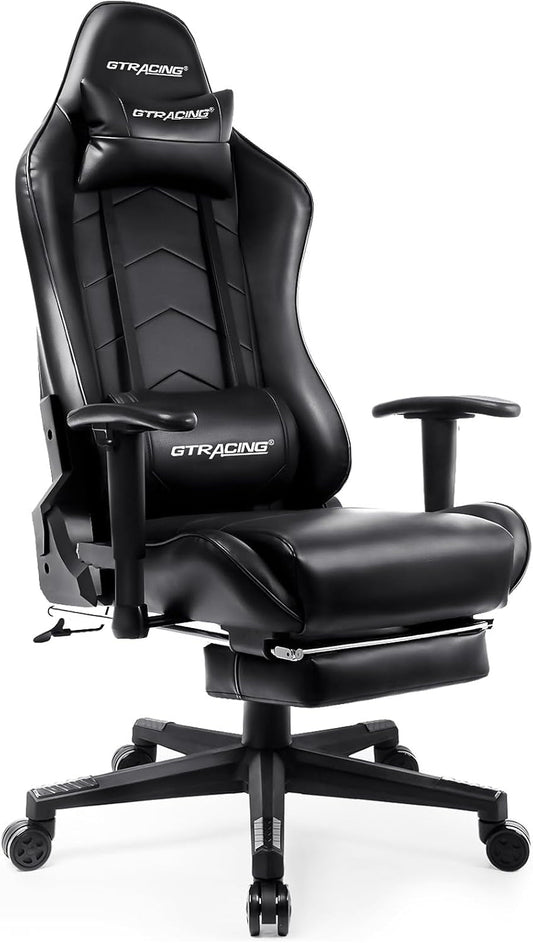 Gaming Chair with Footrest, Racing Style Computer Chair for Adult