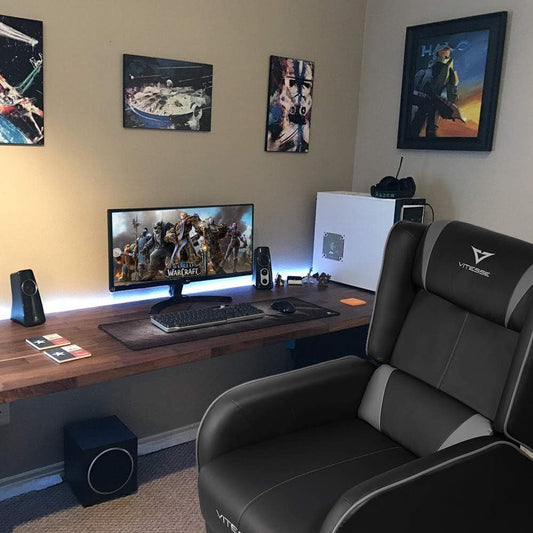 Gaming Recliner Chair Racing Style Single PU Leather Sofa Modern