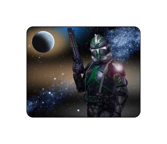 Alien Outer space Warrior Mouse Pad