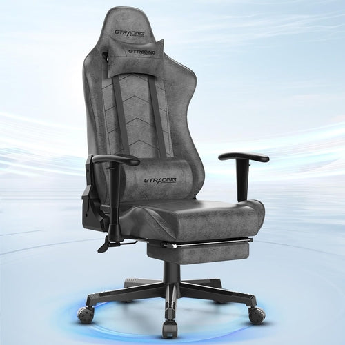 Gaming Chair with Footrest, Racing Style Computer Chair for Adult