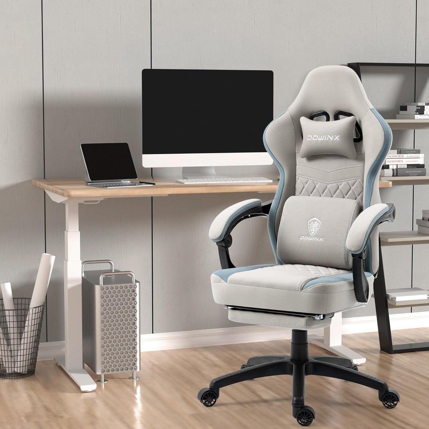 Gaming Chair Breathable Fabric Computer Chair with Pocket Spring
