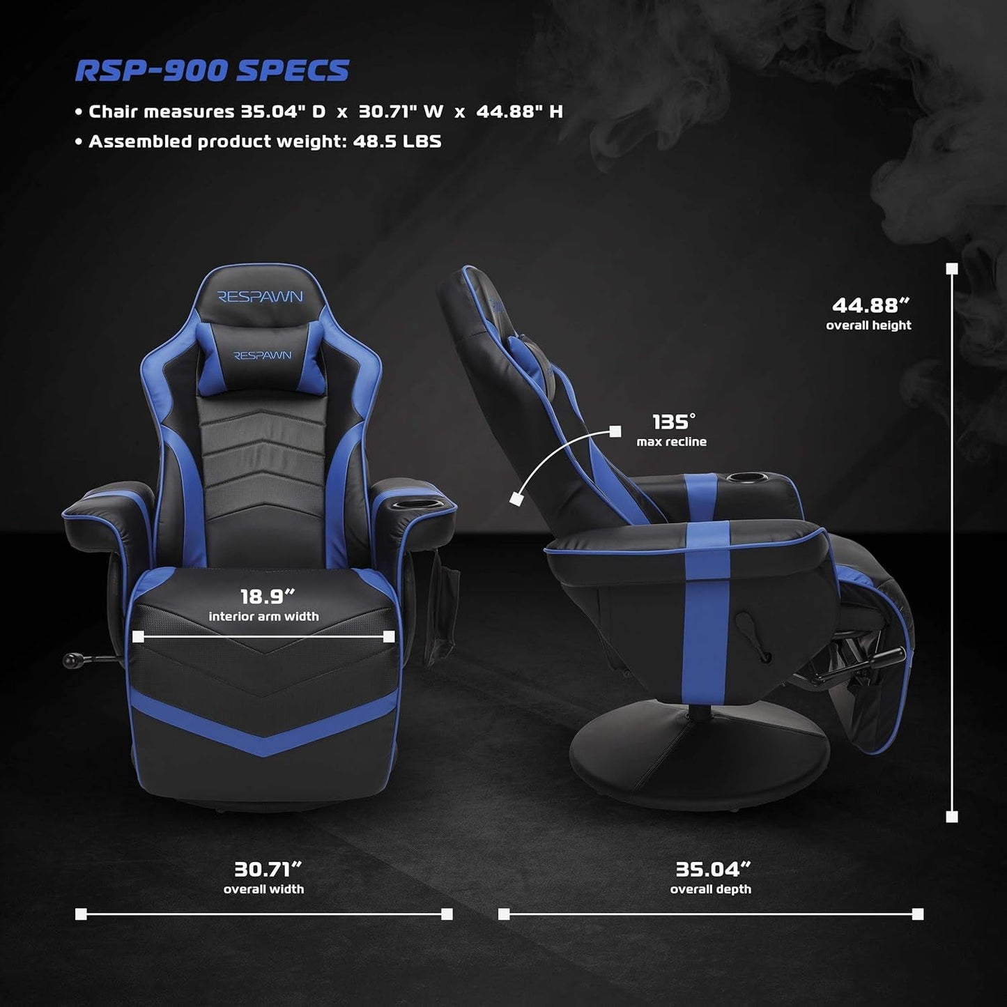 900 Gaming Recliner - Video Games Console Recliner Chair