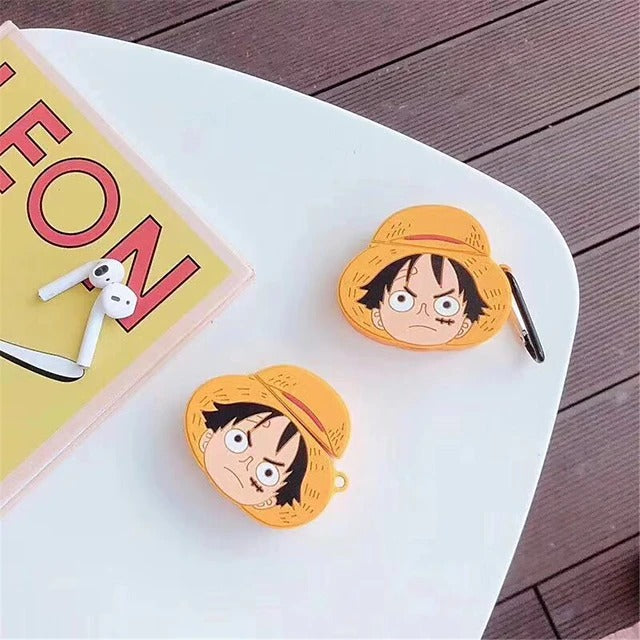 One Piece Luffy Case For AirPods Dustproof Headphone Case Soft